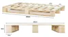 Lermowood Palettenbett 240 x 200 cm Natur Holzbett Produktbild-Vorschau 5