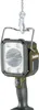 A Makita cordless work light is suspended by a chain and hook. Anteprima dell’immagine prodotto