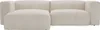 GrainGold Ecksofa L-Form Landi Links - Moderne Cord Produktbild-Vorschau 4