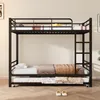 Merax Etagenbett 90x200 cm mit Ausziehbett 90x190 cm, Produktbild-Vorschau 2