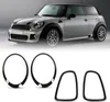 4PCS Nero lucido Faro posteriore Surround Cover Anteprima dell’immagine prodotto 4