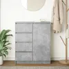 vidaXL Sideboard mit Schubladen Betongrau 71x35x84 cm Produktbild-Vorschau 3