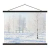 MuchoWow® Textilposter Schnee - Bäume - Winter 120x90 cm Produktbild-Vorschau 1