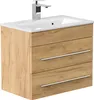 Badmöbel Waschplatz "Portus 600 SlimLine" 60 cm Eiche Gold Produktbild-Vorschau 3