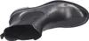 A top-down view of a black leather Chelsea boot. Voir les images du produit