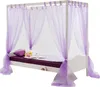 A child's canopy bed with purple sheer fabric draped around it. Produktbild-Vorschau