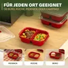 Viwares Bento Box 1200 ml s přihrádkami – sada 5 kusů, Náhled obrázku produktu 6