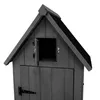 Gartenschrank aus Holz [Grau], Wasserfest, Abschließbare Produktbild-Vorschau 8