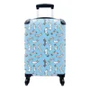 MuchoWow® Koffer Handgepäck Trolley Rollkoffer Kleine Produktbild-Vorschau 1
