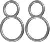 Anelli decorativi per tende in argento opaco in confezione Anteprima dell’immagine prodotto 1