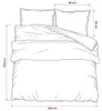 vidaXL Set di biancheria da letto grigio 200x200 cm cotone Anteprima dell’immagine prodotto 6