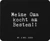Mr. & Mrs. Panda Mouse Pad Meine Oma kocht am... - Schwarz Produktbild-Vorschau 1
