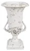 Clayre & Eef Blumentopf Ø 19x28 cm Weiß Beige Polyresin Produktbild-Vorschau 1