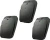 Three stacks of black shoe inserts are arranged diagonally on a white background. Podgląd zdjęcia produktu