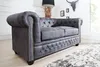riess-ambiente Chesterfield 2er Sofa 150cm antik grau mit Produktbild-Vorschau 3