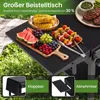 CHARIOT DE BARBECUE COSTWAY, table de barbecue pliante, Voir les images du produit 7