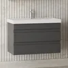 Waschtisch Set Lara | Waschbecken mit Unterschrank 80 cm | Produktbild-Vorschau 3