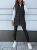 ASKSA Femme Gilet matelassé long sans manches avec capuche Voir les images du produit 2