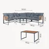 Loungeset 'Karg', inclusief sofa, salontafel en kussens, in Productafbeelding-voorbeeld 3