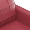 vidaXL 3-tlg. Sofagarnitur mit Kissen Weinrot Kunstleder Produktbild-Vorschau 5