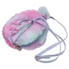 Einhorn lila und rosa Plüsch-Umhängetasche für Mädchen Produktbild-Vorschau 4