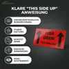 50 Hinweisetiketten "Hier oben - this side up" Produktbild-Vorschau 3
