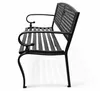 Panca da giardino in metallo Aga 128x60x84 cm Anteprima dell’immagine prodotto 4