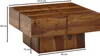 FineBuy Couchtisch 57,5x57,5x30 cm Sheesham Massivholz Produktbild-Vorschau 3