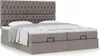 Ottoman-Bett mit Matratzen Taupe 160x200 cm Stoff Produktbild-Vorschau 4