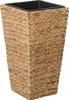 Vaso da fiori ASIA in giacinto d'acqua naturale 28x28x60 cm Anteprima dell’immagine prodotto 1