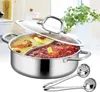 Shabu Hot Pot - Yin-Yang Topf - 304 Edelstahl - 32 cm - Produktbild-Vorschau 5