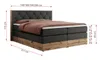 MKS MEBLE King Boxspringbett 160x200 mit Bettkasten Eiche, Produktbild-Vorschau 6
