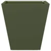 vidaXL Pflanzkübel 2 Stk. Olivgrün 30x30x30 Stahl Produktbild-Vorschau 6