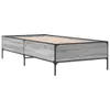 Bettgestell Grau Sonoma 90x190 cm Holzwerkstoff und Metall Produktbild-Vorschau 1