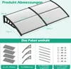 COSTWAY Auvent pour porte d'entrée, Abri en aluminium et Voir les images du produit 6