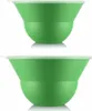 2er-Set Salatschüsseln (3 l und 4,9 l) mit Silikondeckel – Produktbild-Vorschau 1