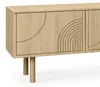 Skandinavischer TV-Schrank, 160 cm, 3 Türen, Eichenoptik, Produktbild-Vorschau 6