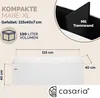 CASARIA® Sitzbank mit Stauraum Faltbar Weiß 115x40x40cm Produktbild-Vorschau 6