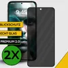 A smartphone screen protector is shown next to a smartphone. Produktbild-Vorschau