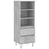 Highboard Betongrau 40x36x110 cm Holzwerkstoff Produktbild-Vorschau 1