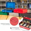 Geldkassette mit Euro-Münzzählbrett von HMF mit 30 cm Breite in Rot Produktbild-Vorschau