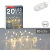 Cepewa LED Lichterkette Batterie Draht silber 1,9m 20 Micro Produktbild-Vorschau 1
