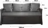 Vankúše na záhradnú pohovku s polirattan 180x60x7/4*56x50cm Náhľad obrázku produktu 2