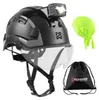 HEARMOR Bauhelm mit LED-Kopflampe, ABS Schutzhelm, EN12492, Produktbild-Vorschau 1