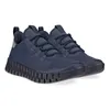 A pair of navy blue Ecco sneakers with a distinctive black sole. Podgląd zdjęcia produktu