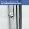 Heilmetz Duschabtrennung 130x140cm Duschwand für Badewanne Produktbild-Vorschau 5