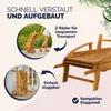 Casaria® Sonnenliege Klappbar Wetterfest Holz Gartenliege Produktbild-Vorschau 5