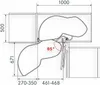 Kesseböhmer 500 mm Links LeMans II Eckschrank Beschlag Produktbild-Vorschau 2
