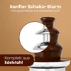 A close-up view of a chocolate fountain with text overlays. Podgląd zdjęcia produktu