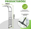 Halbbogen schwarz 120x240 cm 40 cm tief Rosenbogen für Produktbild-Vorschau 3